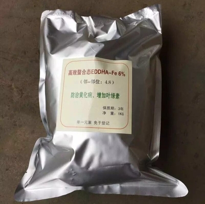 O-O 4.8 Absorption EDDHA FE 6% Iron Chelate Fertilizer For Soil Condition PH3-12
