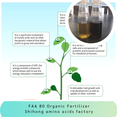 Faa 80 Organic Fertilizer Free Amino Acid Powder 75%-78% Hcl Hydrolysate 13-0-0